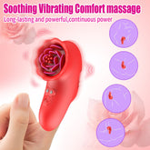 Vibrador de dedo rosa, estimulador del punto G y del clítoris para el coqueteo en pareja
